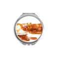 thumbnail image 1 of Australia Sydney Opera House and Bridge Hand Compact Mirror Round Portable Pocket Glass, 1 of 3