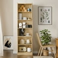 thumbnail image 6 of Cozy Castle Versatile Storage Option Pantry Cabinet with Adjustable Shelves, Wood Oak, 6 of 13