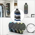 thumbnail image 2 of ADDUDU Hat Rack,Wall-Mounted Hat Organizer for Closet Bedroom RV Living Room - Holds 19 Caps with 3 Usage & 2 Installation Options,1-Pack, 2 of 8