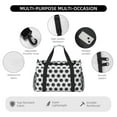 thumbnail image 4 of Fotbe Soccer Bolsa de Viaje con Estampado, Bolsa de Fin de Semana para Mujer con Compartimento para Zapatos, Bolsa de Gimnasio con Bolsillo Húmedo, 4 of 7