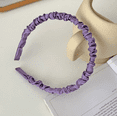thumbnail image 3 of Gocvo 8Pcs Hair Headbands for Women, Fashion Wide Headbands Multi-style Women Headbands Trendy Hair Accessories, Purple, 3 of 4