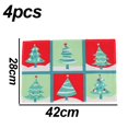 thumbnail image 2 of Juego de 4 manteles individuales navideños para mesa, tapete de cocina navideño para vacaciones de invierno, tapete para comedor, accesorio de Año Nuevo feliz, 2 of 5