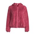 thumbnail image 5 of Self Esteem Juniors Faux Sherpa Zip Up Hoodie, 5 of 5