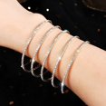 thumbnail image 4 of ORUYROP Multilayer Rhinestone Spiral Arm Cuff Bracelets for Upper Arm 2 Pcs, Crystal Silver Prom Bridal Bangle Bracelet for Party Bride Wedding…, 4 of 6