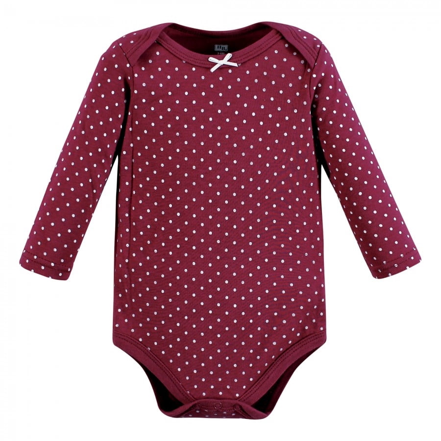Hudson Baby Cotton Long-Sleeve Bodysuits, 5-Pack, Newborn- 24 Months