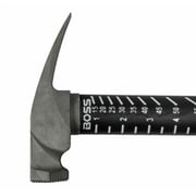 BOSS Hammer 14 Oz. Smooth-Face Framing Hammer with Fiberglass Handle BH14TIPFS