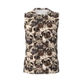 thumbnail image 6 of Lsque Pug Print Men's Cotton Blend Sleeveless Muscle Shirts (S-3XL)- Moisture Wicking, Odor Protection, UPF 30+,Large, 6 of 8