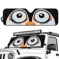 thumbnail image 2 of POLERO Car Front Window Sun Shield Funny Penguin Universal Auto Sun ​Shade Windshield Rays Sunshade Visor Protector for Car Off-road Vehicle Truck SUV Accessories 52.95" L x 16.14" W, 2 of 7