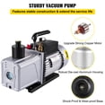 thumbnail image 3 of VEVOR Bomba de vacío 12CFM 1 HP Bomba de vacío de aire acondicionado de una sola etapa 110V 5PA Ultimate Vacuum Refrigerante HVAC Air Tool Bomba de vacío de paletas rotativas para evacuación de vacío, 3 of 9