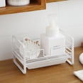 thumbnail image 5 of Kitchen Sink Organizer Sponge Holder, Kitchen Sink Sponge Holder with Removable Tray, Rust-Proof White Coating, 5 of 5
