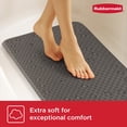 thumbnail image 6 of Rubbermaid Soft Foam Tub Mat, Non-Slip Bath Mat with Quick-Drain Holes, BPA-Free TPE, 35.88" x 17", Grey, 6 of 11