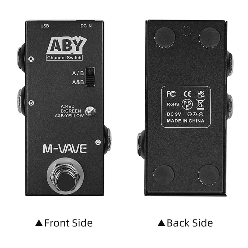 ABY Line Selector AB Switch Mini Guitar Effect Pedal True Bypass Guitar Bass Pedal AB Box - ABY Channel Switch