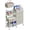 White, variant on Huxidaja 3-Tier Baby Diaper Caddy Organizer, 2In1 Nursery Rolling Cart with Removable Basket, White