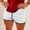 White, variant on Adeawade Men Summer Fitness Shorts Elastic Waist Trousers Solid Color Sweatpants Retro Wear 2Xl Gray