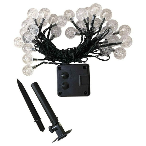 1PCS Bola de burbuja solar LED-7m 50 luces (8 modos) Luz azul MFZFUKR CPB-US-DYP615-4