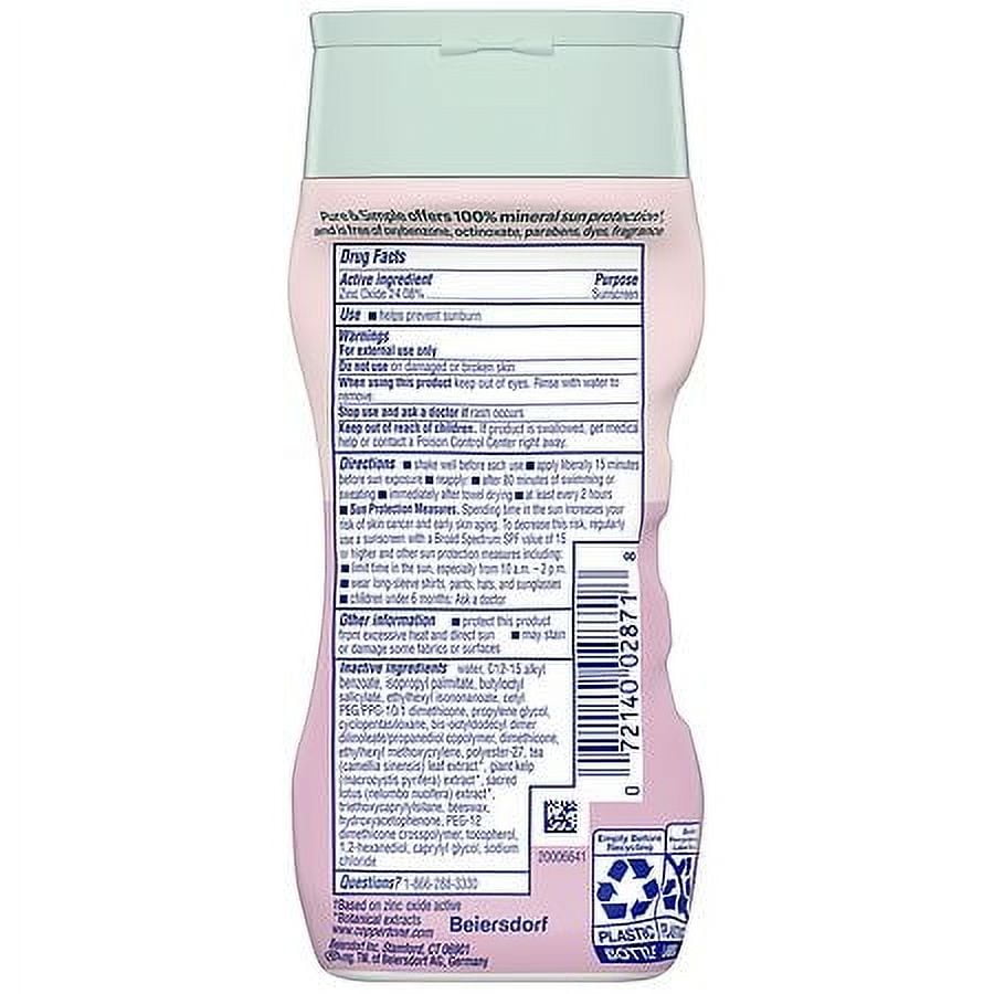 Coppertone Pure & Simple Baby Sunscreen Lotion, SPF 50 6.0 fl oz Pack of 2