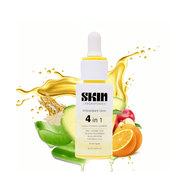 Skin Laboratories Vitamin C Serum – Antioxidant Hydrating Serum with Vitamin E, Ferulic Acid & Glutathione – Fights Fine Lines & Dark Spots (30ml)