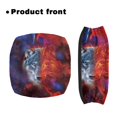 thumbnail image 2 of HELLHERO Happy Valentine's Day Wolf Flame Back Cover Easy Fit Stretchable Material Waterproof Seat Back Cover & Dust Proof for Elderly, 2 of 7