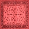 thumbnail image 1 of Ahgly Company Indoor Square Oriental Red Traditional Area Rugs, 6' Square, 1 of 4