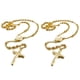 thumbnail image 1 of 2X Acero Inoxidable Colgante Collar Oro Jesus Cristo Crucifijo Cruzar Rosario Retro 23 Pulgada Cadena Hombre,Mujer, 1 of 5