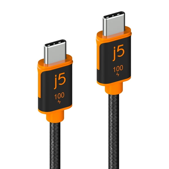 j5create JUCX25L18 100W USB-C Sync & Charge Cable with Fast Charging