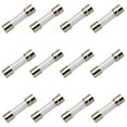 thumbnail image 1 of (Paquete de 12) Fusible de 5 A / Fusible de 125 V 5 A máx. / Acción rápida, 0,2 x 0,78 pulgadas / 5 x 20 mm / Fusibles de vidrio pequeños para luces de cadena de exterior, luces navideñas,, 1 of 4