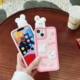 thumbnail image 4 of for iPhone 13 Pro Max Case Kawaii Phone Cases,Cute 3D Cartoon Cool Bunny Soft Silicone Shockproof Protective Case Funny for iPhone 13 Pro Max Women Girls, 4 of 15