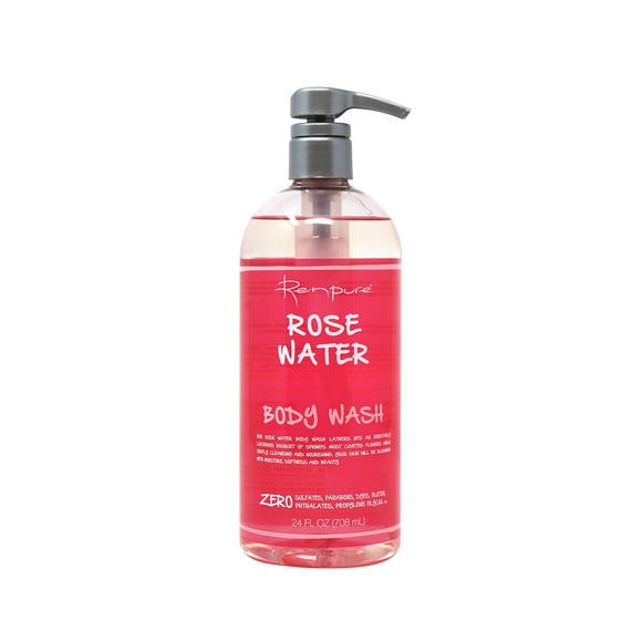 Renpure Gel Douche à l'Eau de Rose 24 Onces
