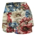 thumbnail image 4 of Felirenzacia Tennis Skirt Pleated Skorts for Women Double Ruffle Golf Skirts for Women Skort with Pockets Tummy Control Athletic,Multicolor,5XL, 4 of 5