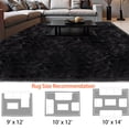 thumbnail image 2 of Jingle bears Large Area Rug 10x14 Black Rug Fluffy Plush Soft Area Rug for Bedroom Nursery Living Room Rectangle, 2 of 8