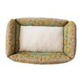 thumbnail image 6 of Creative Co-Op Floral Cotton and Sherpa Pet Bed with Removable Cover, Taupe, Green and Mint, 6 of 7