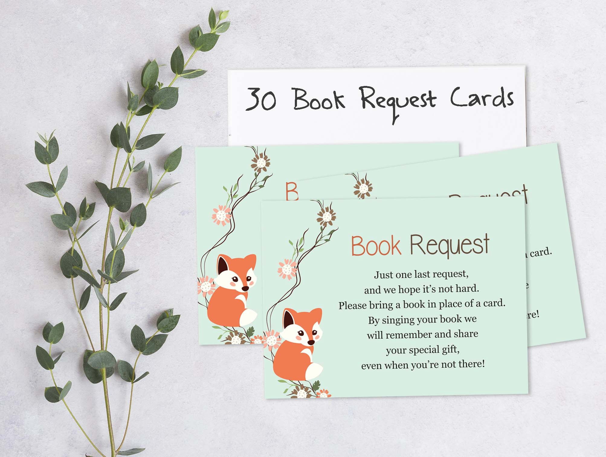 Inkdotpot Set Of 30AnimalsBaby Shower Invitations-Diaper Raffle Tickets And Baby Shower Book Request Cards-Gender Neutral Invites-Its A Boy-Its A Girl
