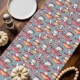 thumbnail image 2 of Red Mushrooms Table Runner, Autumn Thanksgiving Kitchen Dining Table Decoration for Home Party Decor 13x36 Inches, 2 of 9