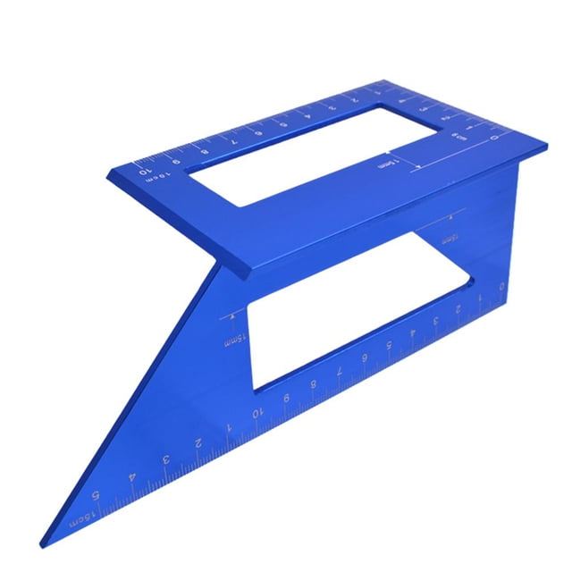 Regla angular multifuncional Azul