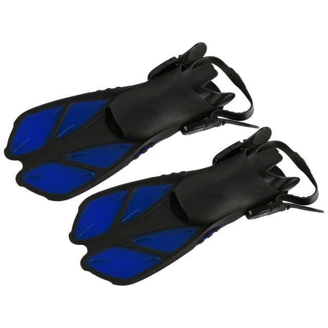 Snorkeling Flippers, 1 Pair Swimming Fins Streamlined Distribution Adjustable for Snorkeling for Summer Diving MD,M,XL