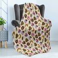 thumbnail image 4 of Coffee Soft Flannel Fleece Throw Blanket, Coffee Shop Themed Image with Cups Cookies Cake Chocolate Artwork Pattern, Cozy Plush for Indoor and Outdoor Use, 70" x 90", Multicolor, by Ambesonne, 4 of 5