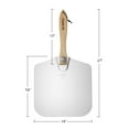 thumbnail image 5 of Pie Supply 14 inch x 16 inch Aluminum Pizza Peel with Foldable Wooden Handle for Homemade Pizzas and Baking Bread, 5 of 7