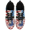 thumbnail image 2 of Dairy Cow Celebrate Fourth Of July Independence Day Running Shoes Sneakers Mesh Black Size 5, 2 of 5