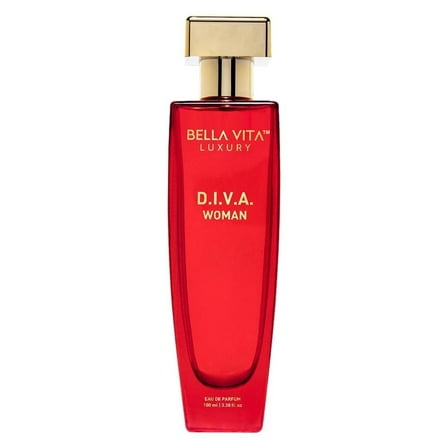 Bella Vita Luxury DIVA Eau De Parfum Perfume for Women with Bergamot, Black Currant, Lily, Musk, Floral, Fruity Long Lasting EDP Fragrance Scent 100 ml