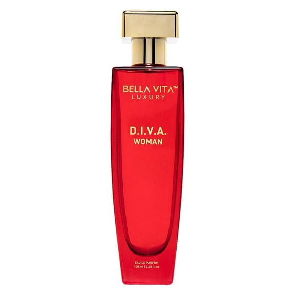 Bella Vita Luxury DIVA Eau De Parfum Perfume for Women with Bergamot, Black Currant, Lily, Musk, Floral, Fruity Long Lasting EDP Fragrance Scent 100 ml