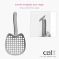 thumbnail image 4 of Cuchara para basura Catit PIXI gris con superficie ancha y gancho, 4 of 6
