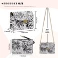 thumbnail image 7 of Pzuqiu Leopard Print Women Leather Crossbody Bag Exquisite Versatile Leather Quilted Shoulder Bag with Chain Strap Craftsmanship Vintage Practical for Teen Girls-Women, 7 of 7
