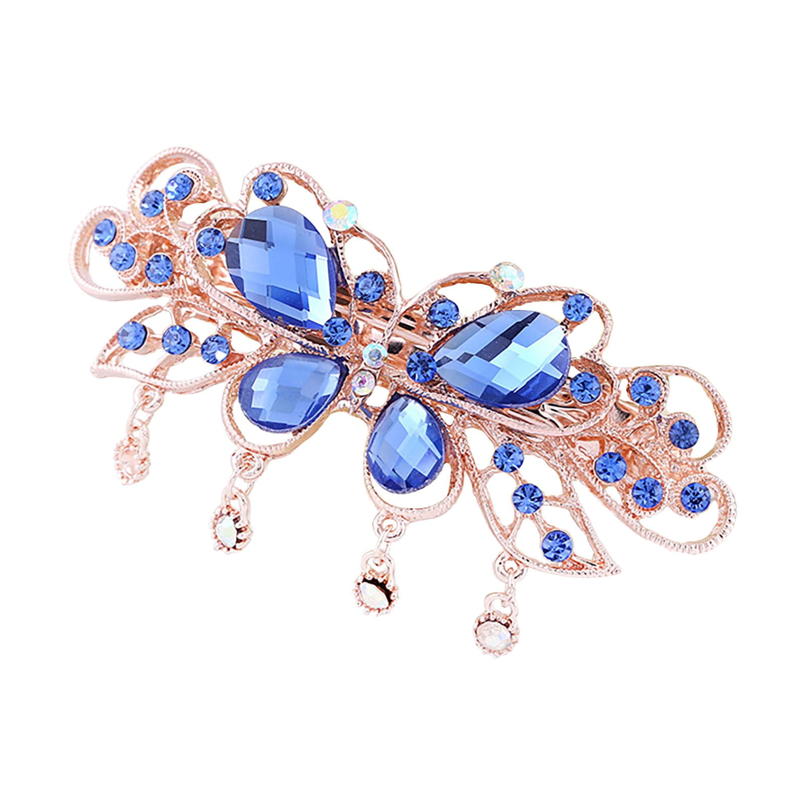 YUEHAO Hair Clip Rhinestone Mini Hair Bow Barrettes Clip Designer