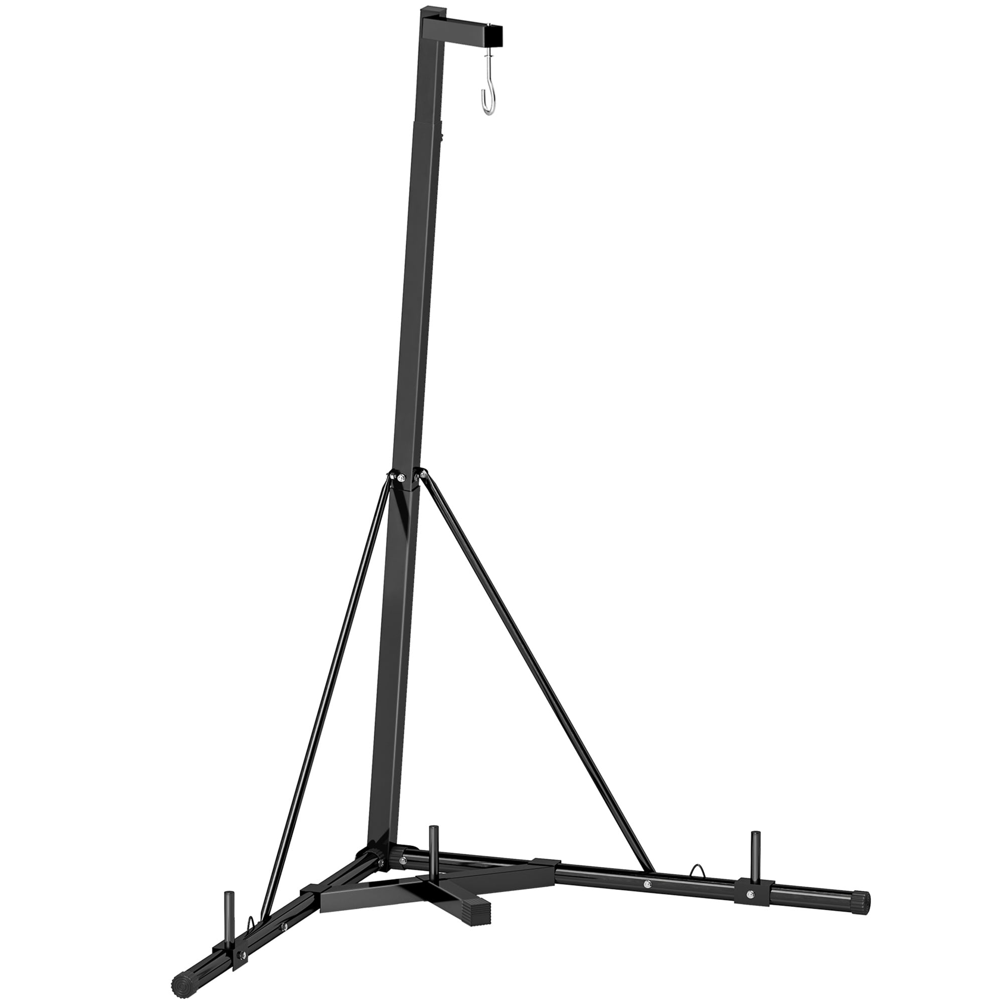 LuckyNote Foldable Punching Bag Stand, Heavy Bag Stand with Adjustable Height & Weighted Base for Boxing, Home Gym, Speed Bag Platform