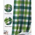 thumbnail image 3 of Farmhouse Checkered Blackout Curtains for Bedroom Living Room Darkening Curtains 54 Inch Long St.Patrick's Day Vintage Plaid Short Curtain for Small Window Treatment Grommet Drapes 42"x54"x2, 3 of 9