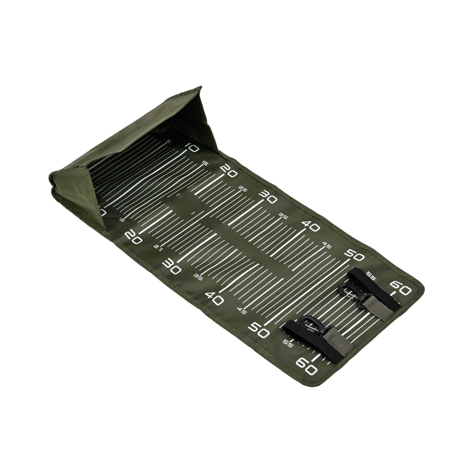 Fishing Unhooking Mat Buzz Bite Mat 65x30cm Adjustable Oxford Catch Cradle Carp Landing Pad for Bank Lure(Green-64x30cm)