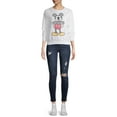 thumbnail image 2 of Disney Mickey Mouse Juniors' Long Sleeve Knit Top, 2 of 6