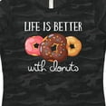 thumbnail image 4 of Inktastic Life is Better with Donuts Women's T-Shirt, 4 of 5