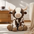 thumbnail image 2 of VENTORA Cow Stuffed Animal Plush Toy, Kawaii Milk Cow Pillow Soft Cuddle Plushie For Kids Sleeping Bed Sofa Decor Birthday Gift, 2 of 7