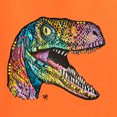 thumbnail image 2 of Dean Russo Raptor Animal Lover Womens Graphic T-Shirt, Orange, Small, 2 of 6